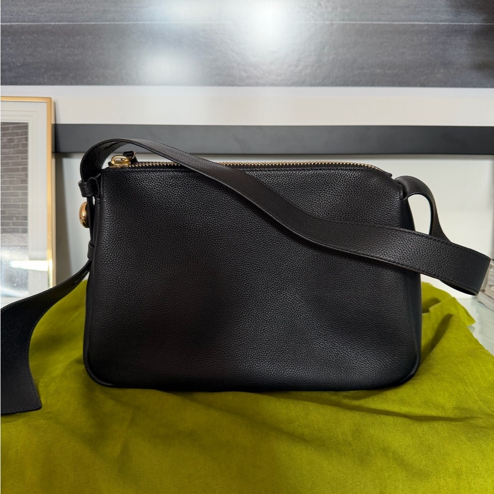Tory Burch Black Leather Romy Shoulder Bag - Picture 10 of 13